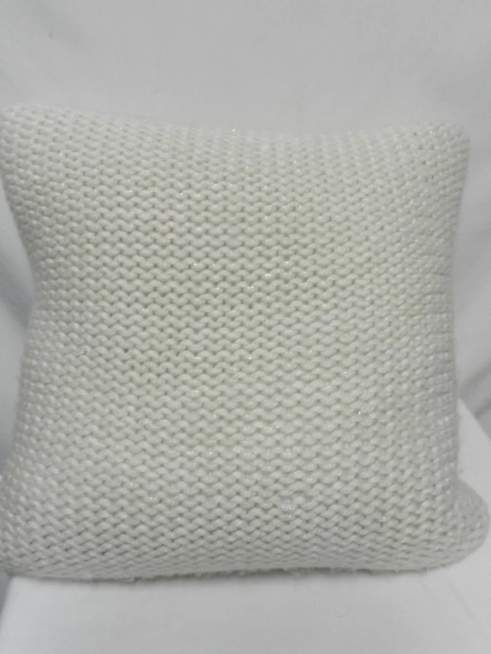 Cupcakes and Cashmere Christmas Tree Crochet Pompom Throw Pillow 20